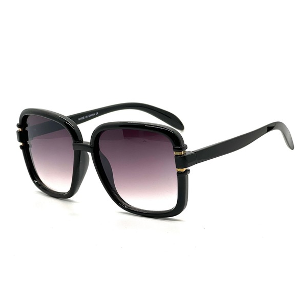 Oversized Square Sunglasses Women Black Gradient Lenses‎ Eyewear UV Protection - Picture 4 of 6